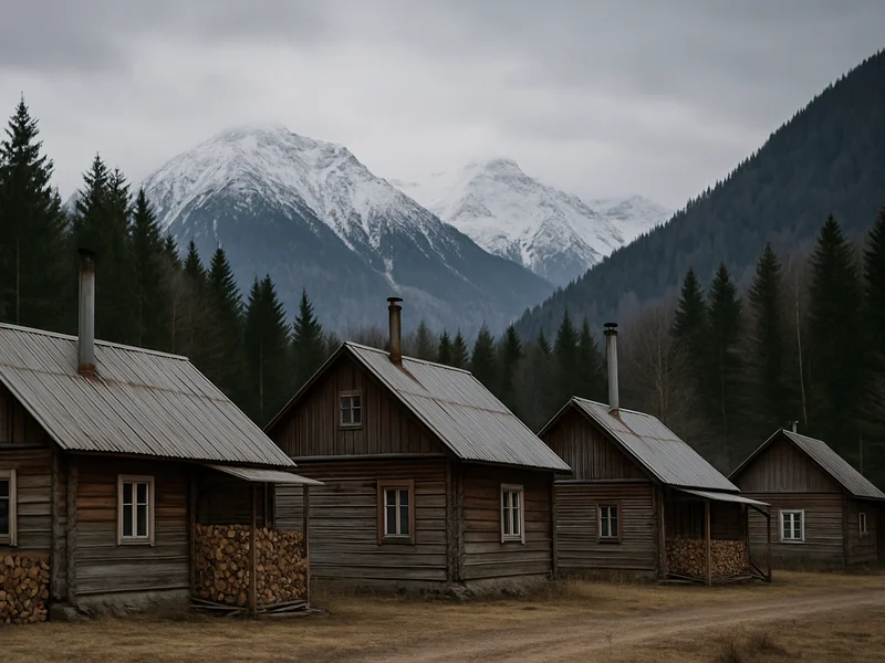 Homes with flue pipes and firewood in Columbia Falls, MT